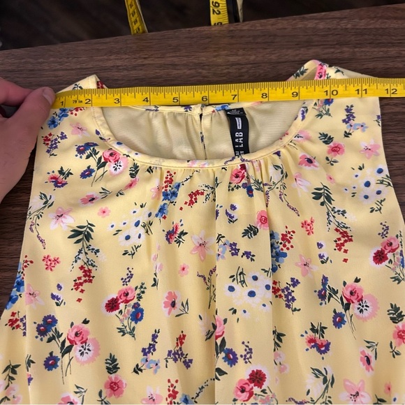 Design lab Floral Yellow Sleeveless Dress S - Picture 8 of 12